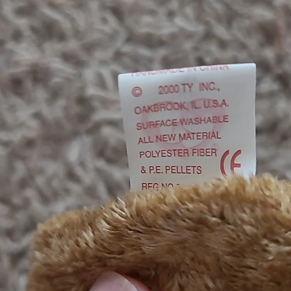 TY Beanie Baby - 2000 Roxie the Reindeer-Red Nose - Picture 7 of 8